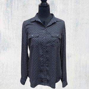 Loft Geo Print Button Down Shirt